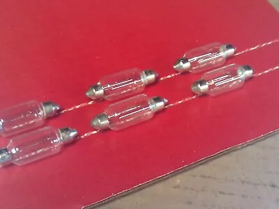 6 Vintage Dome Clear Light Bulbs Lamp - All 12 Volt  - Car Truck - Made In USA • $9.99