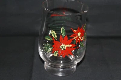 $11.08 • Buy Brockway Vintage Flower Of The Month Tumbler Glass, DECEMBER - Poinsettia, 14oz.