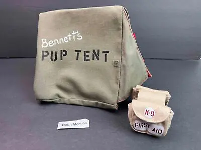 American Girl Molly Camp Bennett's PUP TENT W K-9 First Aid SANDLEBAG Retired • $92