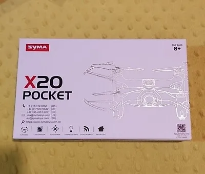 NEW Syma X20 Pocket Drone 4 Channel Remote Control Quadcopter In Blue • $28