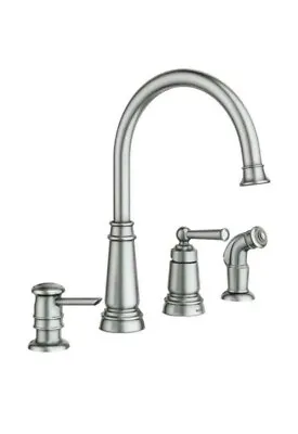 Moen Edison 87042SRS Spot Resist Stainless 1-Handle High-Arc Kitchen Faucet • $172.85