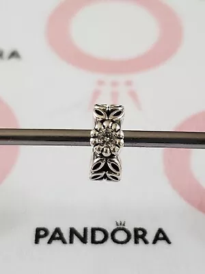 Genuine Pandora Silver Clear Twice As Nice Sparkly Forest Spacer Charm. 925 ALE • £12