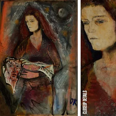 28W X40H  VERONICA'S VEIL 1911 By OSKAR KOKOSCHKA - CHOICES Of CANVAS • $280.72