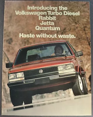 1983 Volkswagen Turbo Diesel Brochure Rabbit Jetta Quantum Excellent Original VW • $7.95