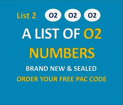 £4.99 • Buy O2 Gold Mobile Number Easy Memorable Business Vip New Phone Sim Card 0777 List 2