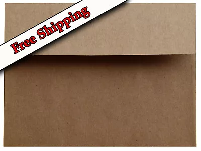 25 Kraft Grocery Bag Brown 80lb A6 Square Flap Envelopes For 4 X 8 Invitations • $13.03