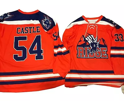 Blue Mountain State Thad Castle #54 Alex Moran #7 Hockey Jersey Orange Custom • $59.90