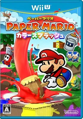 Paper Mario Color Splash Nintendo Wii U Japanese Ver New & Sealed • $147.77