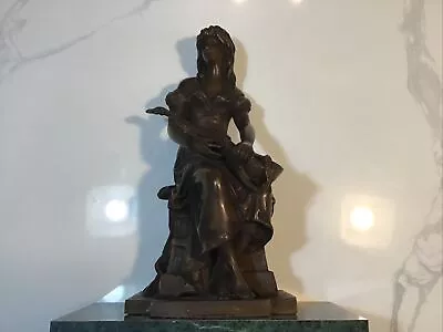 Hippolyte Francois Moreau  “mignon” Bronze Statue Rare Hand Signed “Hip. Moreau” • $500