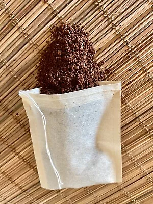 £5.69 • Buy Empty Self Fill, Ground Coffee Bags, BROWN FILTER PAPER, 7x9cm DRAWSTRING, 5-8g