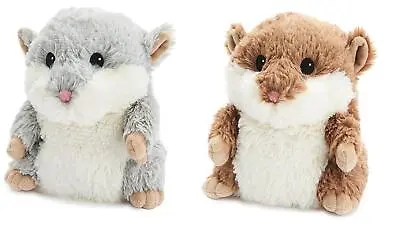 Warmies Plush Hamster Grey Brown Large Heatable Animal Microwaveable Soft Toy • £14.99