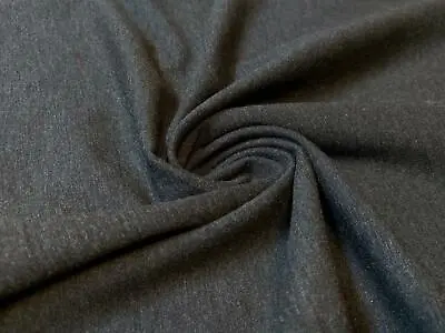 £1.99 • Buy Punta Royal Ponte Di Roma Jersey Fabric Material DARK GREY MELANGE