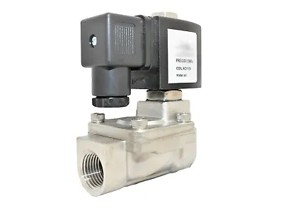 3/4 Stainless Steel Solenoid Valve Electric Normally Closed Water Gas Air Ro • $79