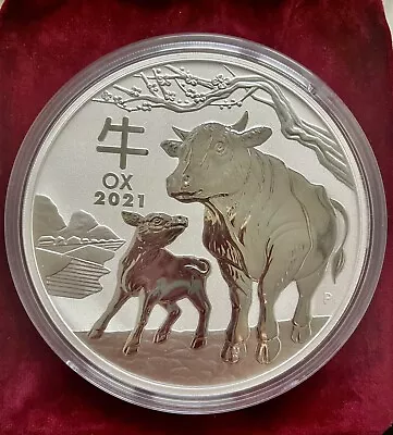 2021 Perth Mint Lunar Series III Year Of The Ox 1kg Silver 9999 W. Capsule • $2685