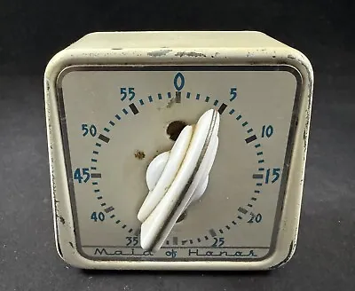 Vintage Robertshaw Maid Of Honor Metal Kitchen Timer - Made In USA • $25