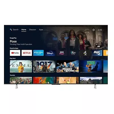 £698 • Buy TCL 75P638K 75  4K Ultra HD Smart Android TV With Chromecast