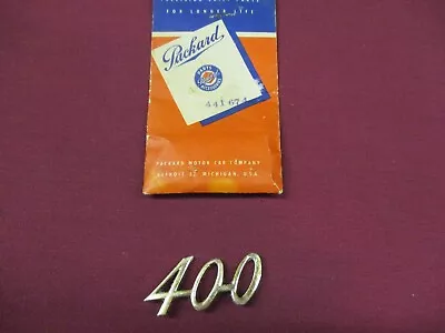 1953 Packard  400  Script Plate 441674 NOS • $44.99