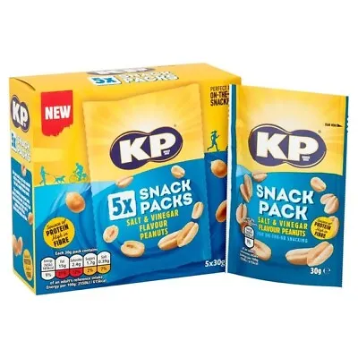 KP Salt & Vinegar Peanuts Multipack 5 Pack 5 X 30g • £6.59