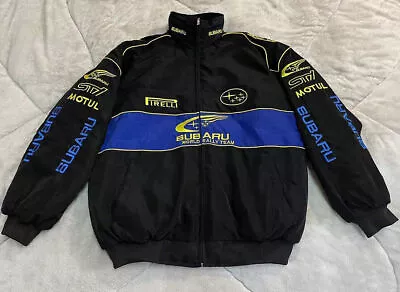 Adult F1 Team Racing Jacket VintageSubaru Jacket Ebroidered Cotton Padded • £41.99