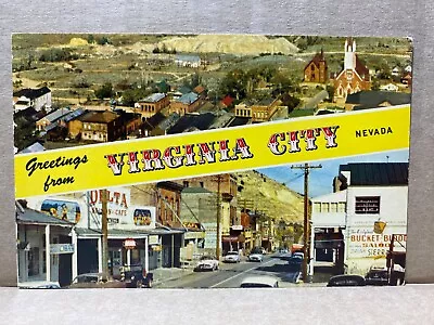 The Famous Comstock Lode Virginia City Nevada Chrome Postcard 432 • $4.99