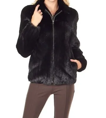 Women's 100% Real Mink Fur Jacket Coat All Sizes Customizable Bespoke  • $999