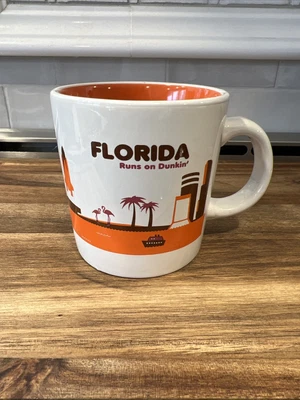 $8 • Buy Florida Runs On Dunkin’ 2013 DD Dunkin Donuts Coffee  Tea Mug Cup