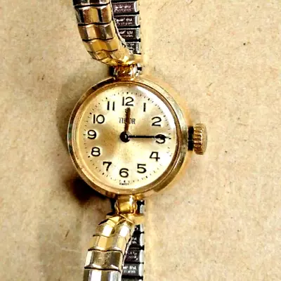 Vintage Tudor Watch 9ct Solid Gold  Ladies  Swiss Made Working • $555