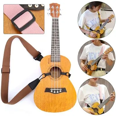 $14.51 • Buy Ukulele Strap Guitar Accessories Musical Instrument Straps Adjustable Belt