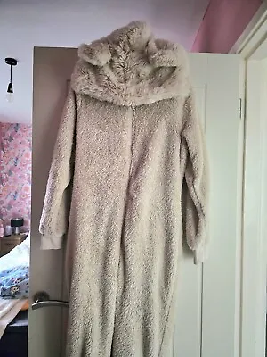 £3 • Buy Next Cream Fluffy Faux Fur Bear Ear - All In One- Pyjamas- Size Small