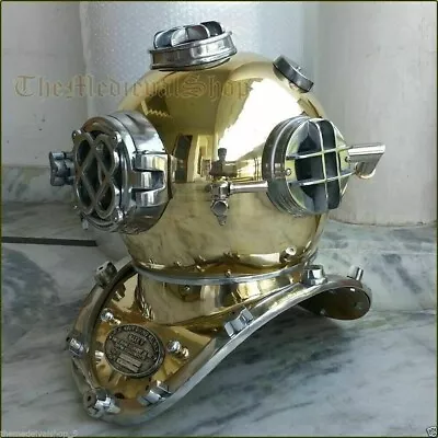 Morse Vintage Us Navy Mark V Boston Diving Divers Helmet Scuba Antique Divers • $288.58