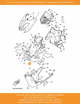 YAMAHA Body Front Lower 1 5BR-F835J-00-P7 OEM YQ50 YQ100 • £210.89