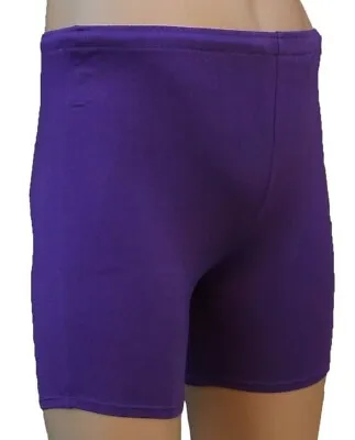 CHEX Cotton Lycra HP Mens Compression Fitness Exercise Running Shorts Purple • £6.50