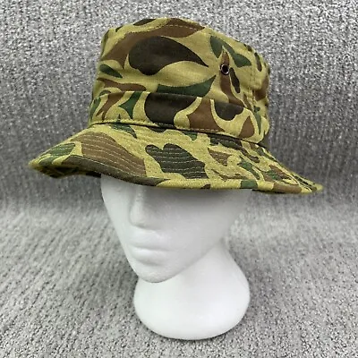 Vintage Timber King Camo Bucket Hat Adult Small Roll Up Packable Metal Eyelets • $19.99