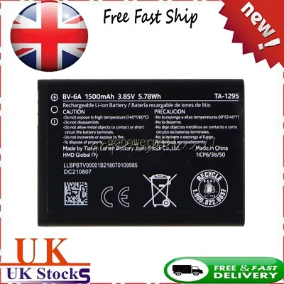 £13.66 • Buy For NOKIA BATTERY  8110 4G  2720 FLIP, 2060, 3060, C5-03 1500MaH BV-6A