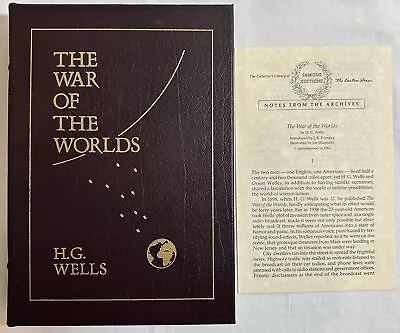 The War Of The Worlds Easton Press 1999 H. G. Wells Famous Editions • $73.97