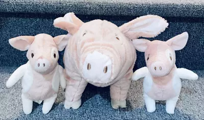 3 Pigs Plush Stuffed Animals Toys Ikea 6” Dolls Plush Miniature Mini Pig Little • $29.90