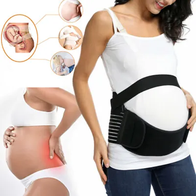 4 In 1 Maternity Pregnancy Belt Lumbar Back Support Waist Belly Bump Brace Band • £7.29
