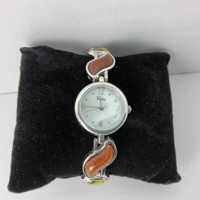 $14.99 • Buy Relic Mother Of Pearl Stone Bracelet Silver Tone Watch