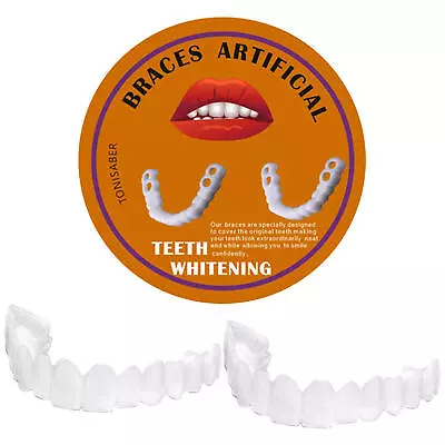 Silicone Braces Artificial Close Fit Teeth Whiten Dental Veneers Teeth Socket • $8.73