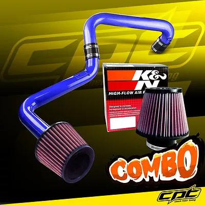 For 01-05 Honda Civic Automatic 1.7L Blue Cold Air Intake + K&N Air Filter • $131.96