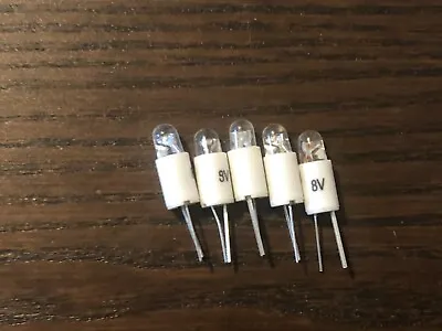 5 New Warm White 8V Bi-Pin LED Lamps Light Bulbs Marantz 2275 4300 2230 2285 • $7