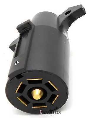 New Trailer End 7 Way Male Round RV Style Light Plug Connector  • $8.45