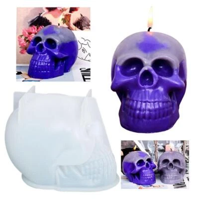£6.03 • Buy DIY Candle Making Mold Wax Form Moulds Silicone Template Soap Skull Moulds Z9B3
