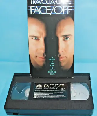 Face Off (VHS 1997) John Travolta Nicolas Cage Video Cassette Tape Movie Film • $3