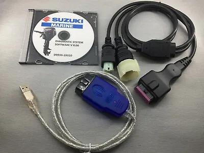 SUZUKI MARINE Professional Outboard Diagnostic 4+8 Pin CABLE KIT SDS 8.50 • $80