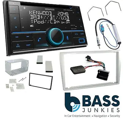 Vauxhall Signum 2003-2006 Kenwood DAB Car Stereo Grey Fascia & Steering Kit • £269.95