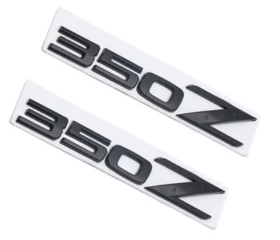 2pcs Black 350Z Metal Car Rear Trunk Badge 350Z 3D Letter Tailgate Emblem • $19.99