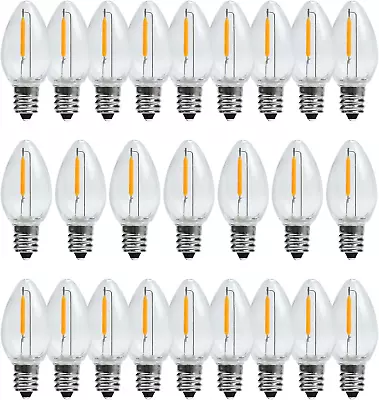 C7 Christmas Led Light Bulb C7 Replacement Night Light Bulb 0.6W Equivalent 7W • $14.29