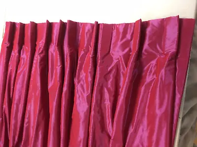 Designers Guild Curtain- Callozo In Magenta Taffeta 120w X  206cm • £300