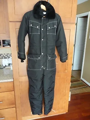 VINTAGE Walls Blizzard-Pruf BLACK Insulated Snowmobile Suit SMALL  8-10 • $75